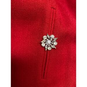Exquisite Vintage Red Women’s Dress Suit by Friedmont